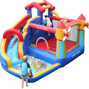 AirMyFun Windmill Bounce House with Slide