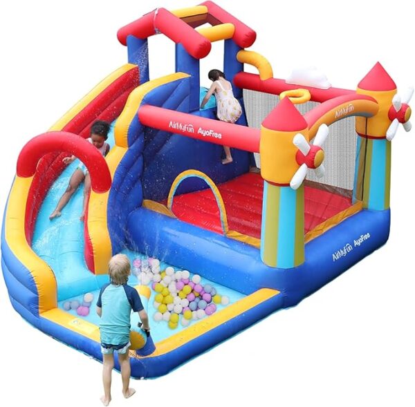 AirMyFun Windmill Bounce House with Slide