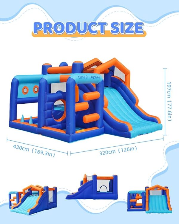 AirMyFun Inflatable Bounce House with Slide & Ball Pool - Image 3