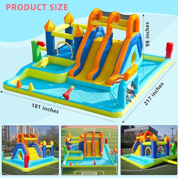 Backyard Inflatable Water Slide & Bounce House – 680W Blower Included - Image 2