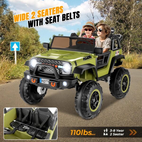 Hikole 24V 2-Seater Kids Ride-On Car – for Boys & Girls.